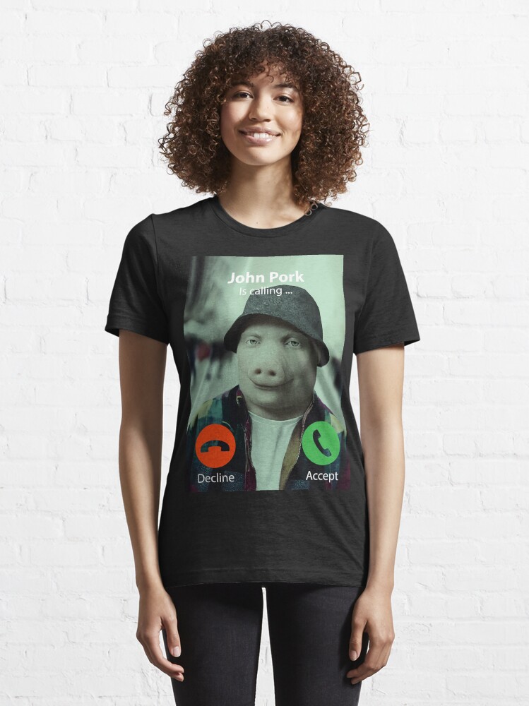 John Pork Is Calling Funny Answer Call Phone Essential T-Shirt for Sale by  RosannaArt