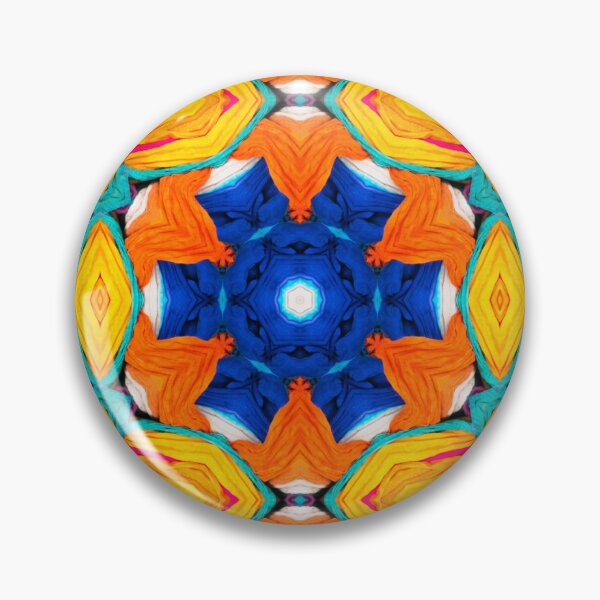 Artikelvorschau, Brightly Dyed Colorful Fabric Kaleidoscope Pattern 22 entworfen und verkauft von Swabcraft.