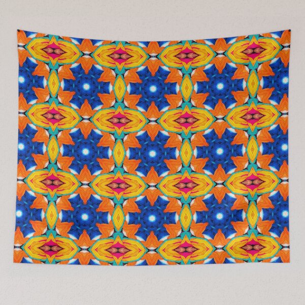 Artikelvorschau, Brightly Dyed Colorful Fabric Kaleidoscope Pattern 22 entworfen und verkauft von Swabcraft.