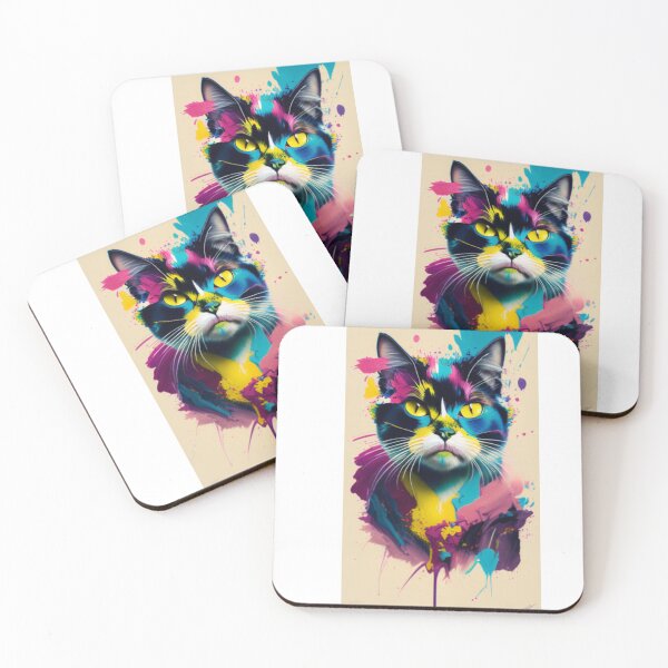 Item preview, cute cat painting designed and sold by Zone-Graphics.