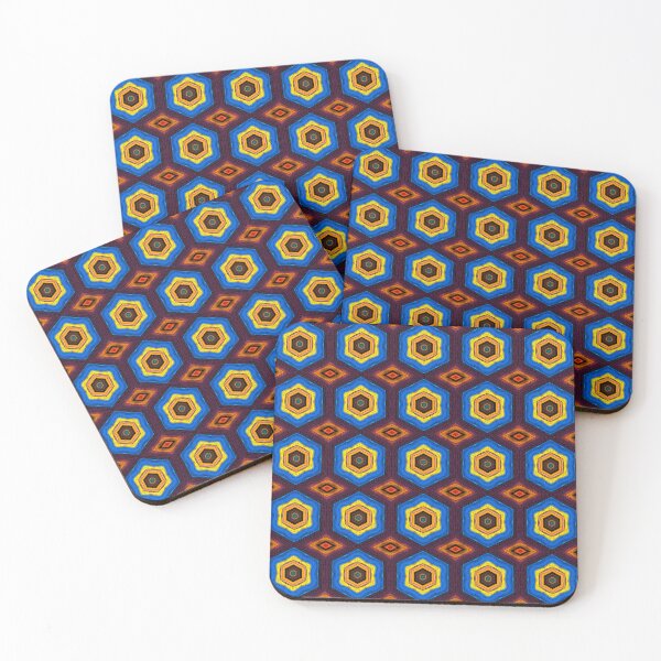 Artikelvorschau, Brightly Dyed Colorful Fabric Kaleidoscope Pattern 25 entworfen und verkauft von Swabcraft.