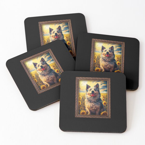 Item preview, Mudi Sunflower Painting Adorable Dog designed and sold by rafaeltto.