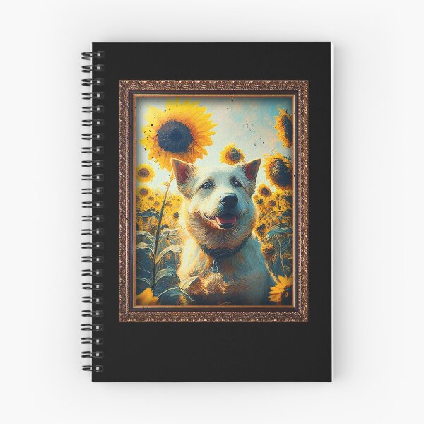 Item preview, Mutt Sunflower Painting Adorable Dog designed and sold by rafaeltto.