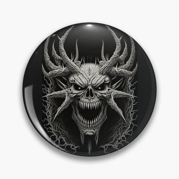 Item preview, Grinning Thorn Skull designed and sold by Space-Yeti.