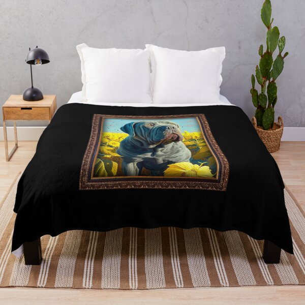 Item preview, Neapolitan Mastiff Sunflower Painting Adorable Dog designed and sold by rafaeltto.