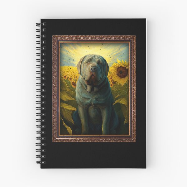 Item preview, Neapolitan Mastiff Sunflower Painting Adorable Dog designed and sold by rafaeltto.