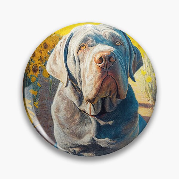 Item preview, Neapolitan Mastiff Sunflower Painting Adorable Dog designed and sold by rafaeltto.