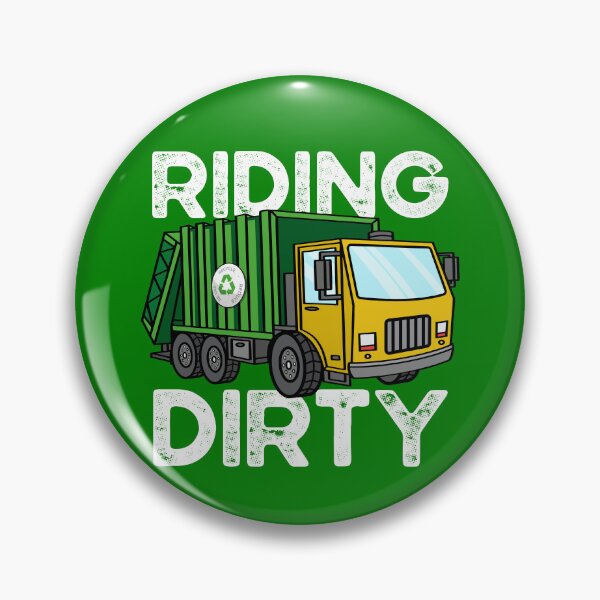 Item preview, Riding Dirty Garbage Truck Funny Garbage Truck Trash Day Gear designed and sold by DynamicDesign.
