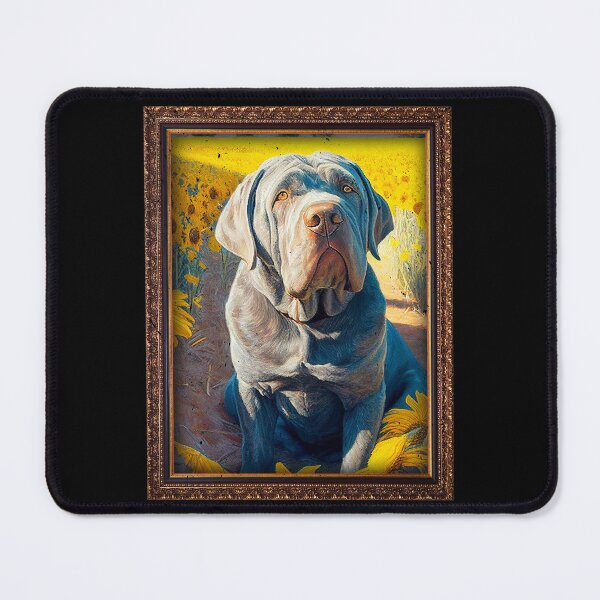 Item preview, Neapolitan Mastiff Sunflower Painting Adorable Dog designed and sold by rafaeltto.