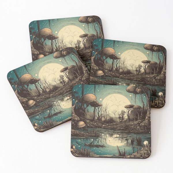Item preview, Swamp Moon Art designed and sold by ThePrintHive.