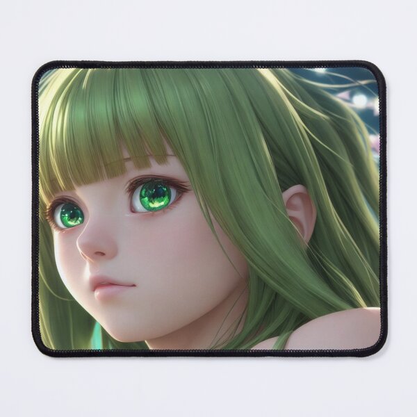 Item preview, Green Eyed, Green Haired Ani-Manga Girl designed and sold by Ani-MangaArt.