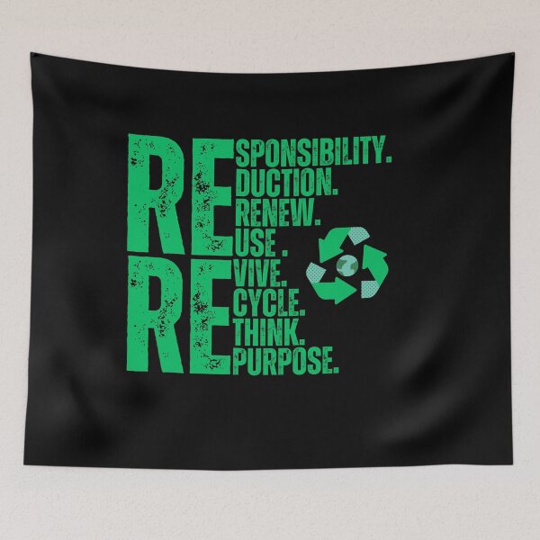 Item preview, Recycle Reuse Renew Rethink Earth Day designed and sold by blakfrog.