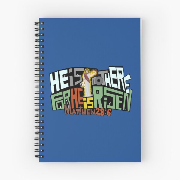 Item preview, Matthew 28:6: He is not here, for He is risen! - Blue designed and sold by lifewithjuan.
