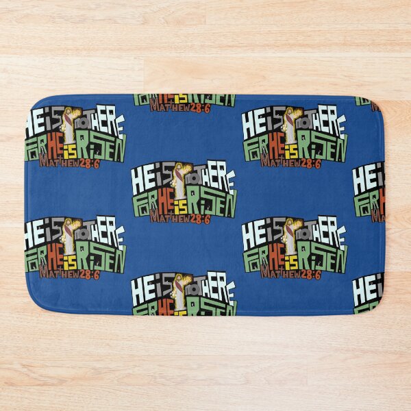 Item preview, Matthew 28:6: He is not here, for He is risen! - Blue designed and sold by lifewithjuan.