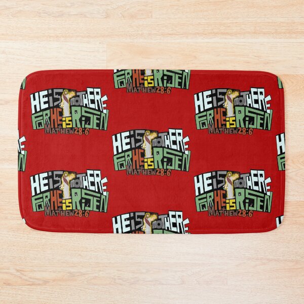 Item preview, Matthew 28:6: He is not here, for He is risen! - Red designed and sold by lifewithjuan.