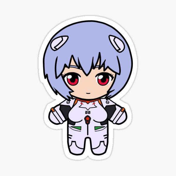 Rei Ayanami (chiquita) Neon Genesis Evangelion Nui Plush Style Sticker