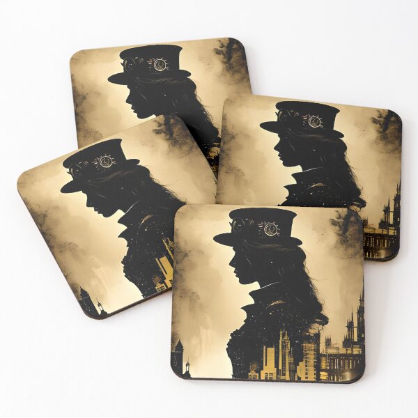 Item preview, Steampunk Illustration, book cover design #7 designed and sold by MindAsylum.