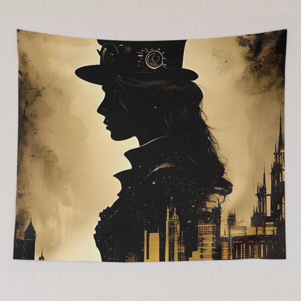 Item preview, Steampunk Illustration, book cover design #7 designed and sold by MindAsylum.