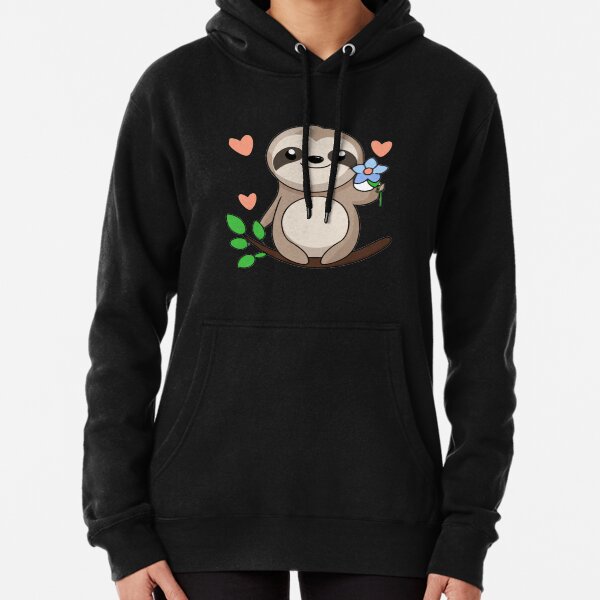 Item preview, Sweet Sloth with Blue Bloom and Pink Hearts designed and sold by davis1100.