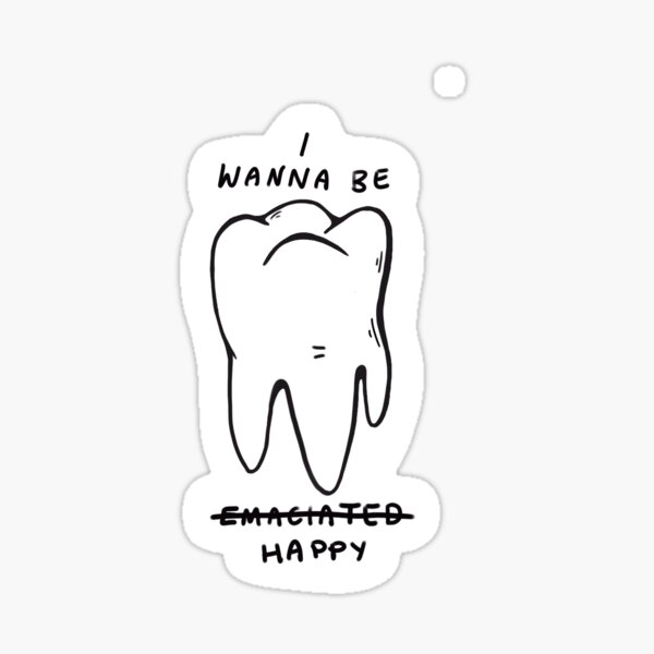 Boygenius Tooth Quote Sticker