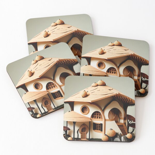 Item preview, Lychee Inspired Chalet Papercut designed and sold by MMDigitalArt.