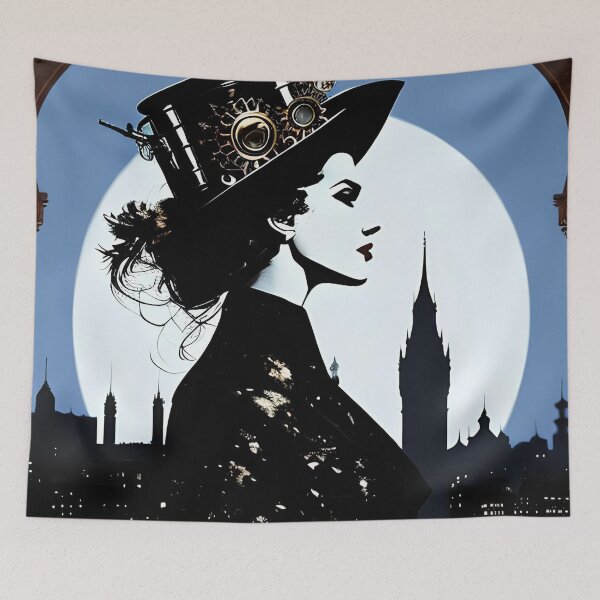 Item preview, Steampunk Illustration, book cover design #11 designed and sold by MindAsylum.