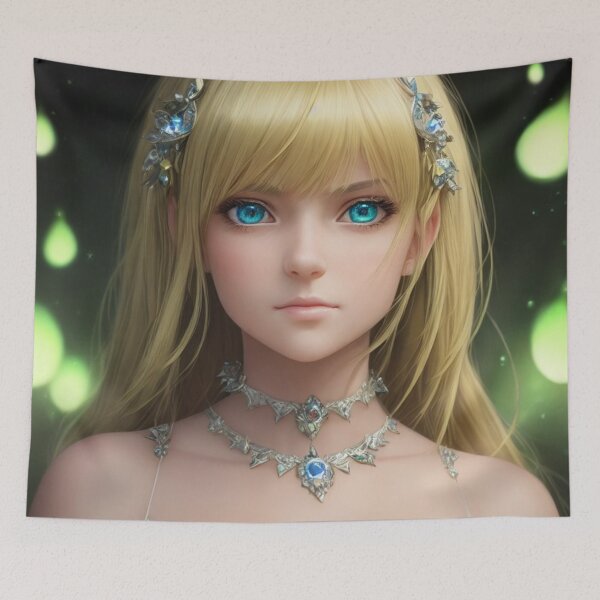 Item preview, Ani-Manga Girl with Jewelry designed and sold by Ani-MangaArt.