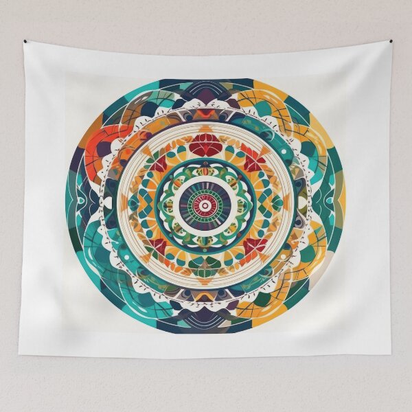 Item preview, Celestial Imprint - Colorized Crop Circle design designed and sold by taoman.