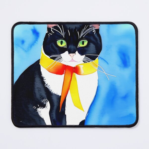 Item preview, Cat wearing a yellow ribbon in support of endometriosis, adoptive parents, suicide prevention and more designed and sold by Lady-Frost.