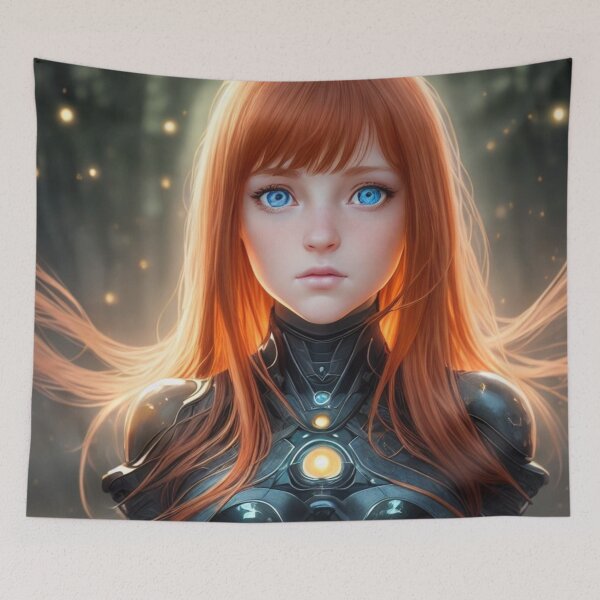 Item preview, Ani-Manga Red Haired Girl designed and sold by Ani-MangaArt.