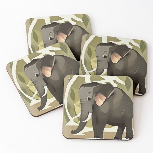 Item preview, Cute Baby Elephant Child Art designed and sold by taiche.