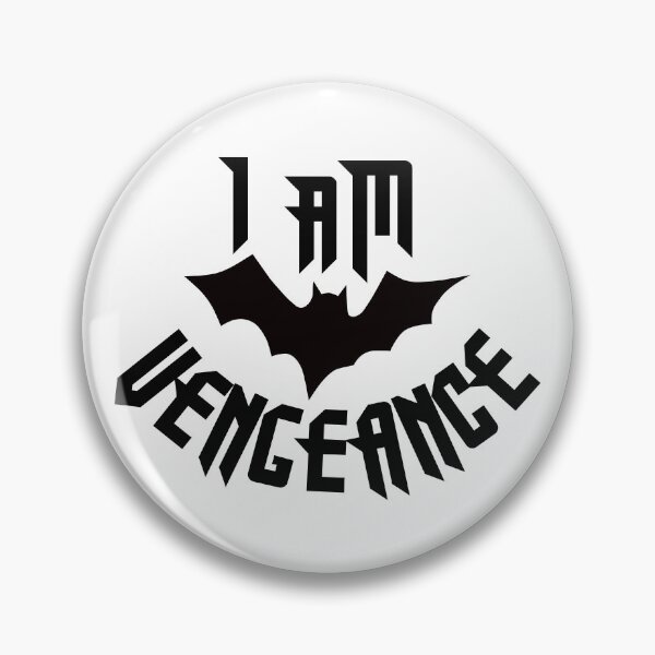 Item preview, I am vengeance! black - white version - white background designed and sold by MaesterAemon.