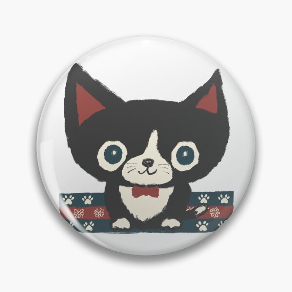 Item preview, Black kitten and tie designed and sold by Toru Sanogawa.