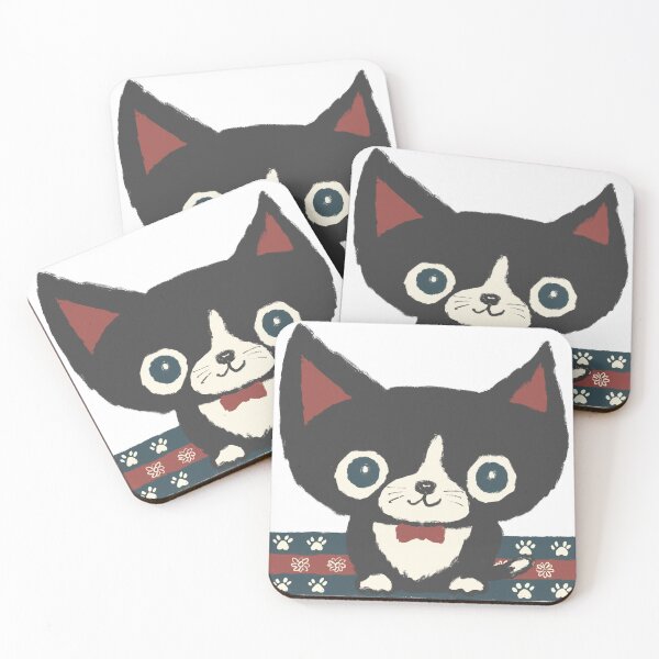 Item preview, Black kitten and tie designed and sold by Toru Sanogawa.