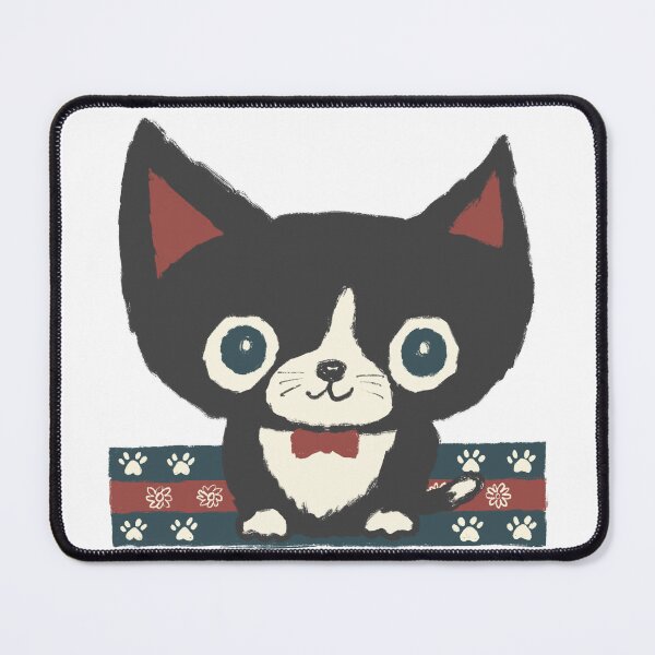 Item preview, Black kitten and tie designed and sold by Toru Sanogawa.