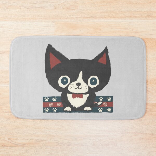 Item preview, Black kitten and tie designed and sold by Toru Sanogawa.