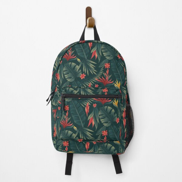 Item preview, Tropical Paradise: A Vibrant Seamless Pattern of Palm Leaves and Flowers designed and sold by illustratiff.
