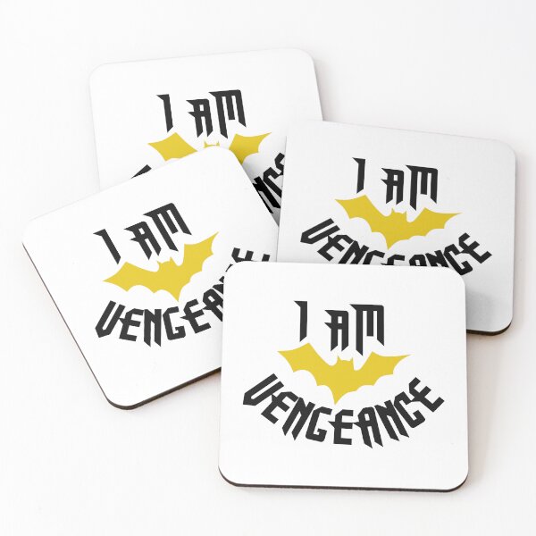 Item preview, I am vengeance! yellow - black - white - white background version designed and sold by MaesterAemon.