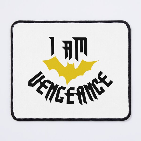 Item preview, I am vengeance! yellow - black - white - white background version designed and sold by MaesterAemon.