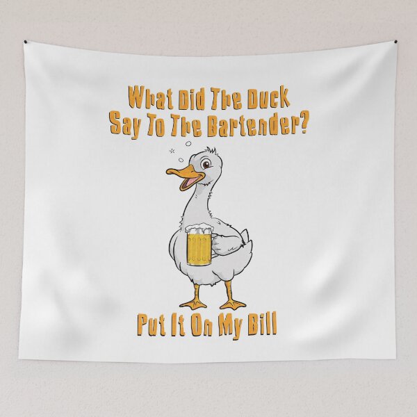 Item preview, Ducks Walks Into A Bar (Textured Version) designed and sold by toolongdidntdraw.