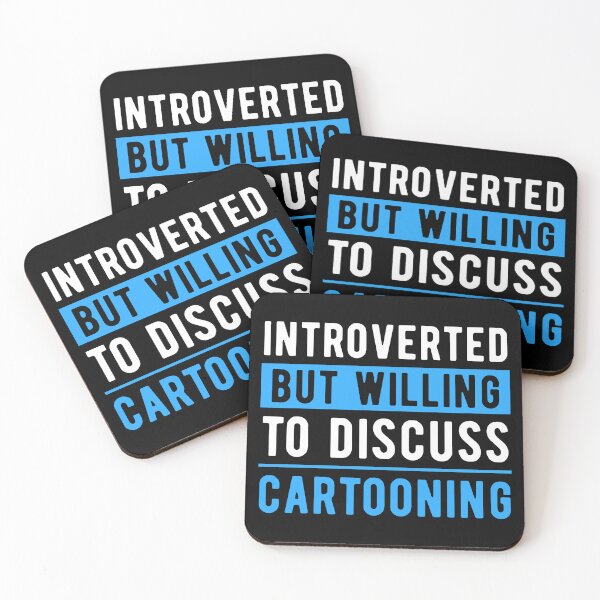 Item preview, Cartoonist Cartooning Fun Quote designed and sold by NestaReign.