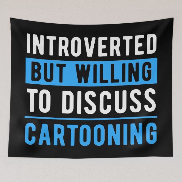 Item preview, Cartoonist Cartooning Fun Quote designed and sold by NestaReign.