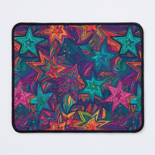 Item preview, Artistic star pattern design ( White background ) designed and sold by SMALL BEAR ART.