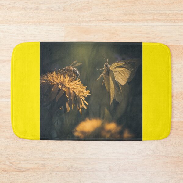 Item preview, Moth approaching honey bee designed and sold by DiffractiveArt.