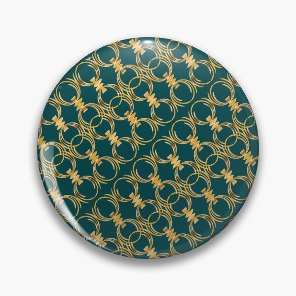Item preview, Golden bows on dark green designed and sold by mixMixtli.