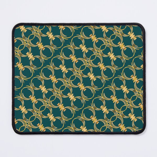 Item preview, Golden bows on dark green designed and sold by mixMixtli.