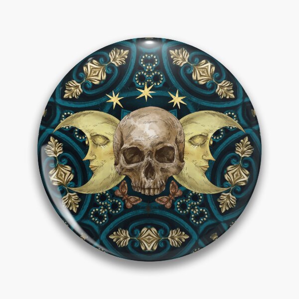 Item preview, Mandala with skull and moon designed and sold by viollamarshall.