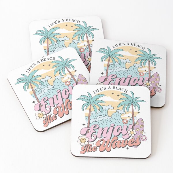 Item preview, Life's a beach enjoy the waves Retro Summer Beach design designed and sold by Snifferius.