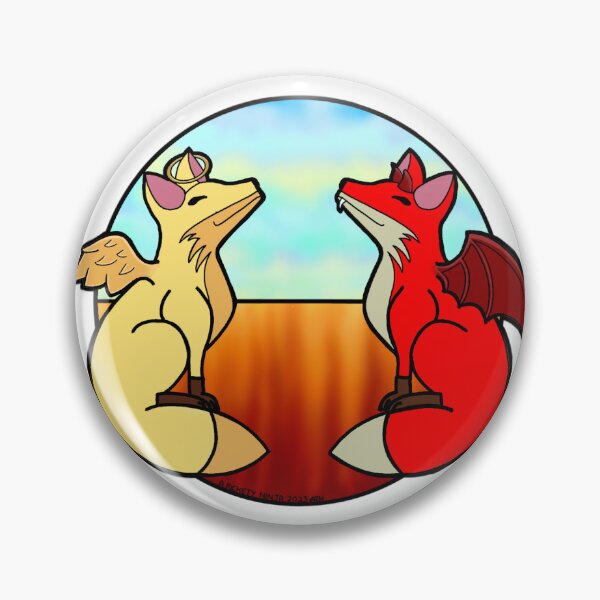Item preview, Divine & Diabolic Foxes designed and sold by A-Rickety-Ninja.
