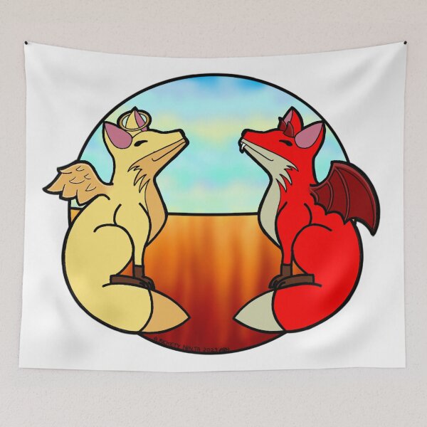 Item preview, Divine & Diabolic Foxes designed and sold by A-Rickety-Ninja.